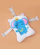 Baby Bath Cushion With Elephant Print - Blue