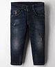 US Polo Assn Cotton Woven Full Length Solid Color Jeans - Navy Blue