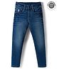 US Polo Assn Cotton Woven Full Length Solid Colour Jeans - Blue