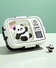 CuddleNest Panda Steel Lunch box - White
