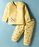 Tango Interlock Knit Full Sleeves Night Suit With Panda Print - Yellow