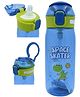 SANJARY Antileak Pop Button Water Bottle with Sipper for kids 630ml color may vary