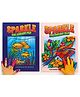 Sparkle Colouring Pad Set of 2  Feathered Friends & Underwater World with Free Storybook & Sticker Sheet (3+ Years)