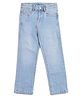 US Polo Assn Cotton Woven Full Length Relaxed Fit Solid Color Jeans - Light Blue