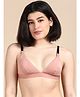 &Circus Modal Knit Solid Adjustable Maternity Bra - Peach