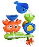 BitFeex Crab Bath Water Fountain Toy for Kids with Rotating Waterwheel & Whale Cup | Suction Wall Mounted Bathroom Toy | Early Learning Sensory Water Play Toy for Toddlers