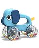 BitFeex Baby Rattles Elephant Toys Animal Modeling Vehicle Cars with Colorful Beads Toddler Learning Toys First Birthday Gift for Boys Girls-Color May Vary, Pack of 1 Pcs
