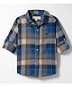 JASH KIDS Twill Woven Full Sleeves Checks Shirt - Navy Blue