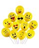 SmartCraft Emoji Balloons Pack of 100 - Yellow  