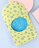 Babyhug Knit Reversible Monkey Cap With Star Print Light Blue - Diameter 10 cm