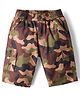 Dapper Dudes Camouflage Printed Shorts - Brown