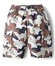 Dapper Dudes Camouflage Printed Shorts - Grey