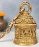 The Advitya Handcrafted Brass Laxmi Wall Hanging Bell