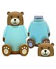 Kidology Cute Bear Water Bottle - 320ml (Blue)
