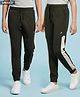 Pine Active Knit Full Length Super Stretch Jogger With Brand Logo Print - Dark Green