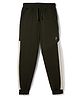 Pine Active Knit Full Length Super Stretch Jogger With Brand Logo Print - Dark Green