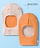 Ben Benny Interlock Knit Reversible Monkey Cap Orange - Diameter 9.5 cm