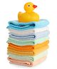 Ben Benny Terry Solid Wash Cloths With Rubber Duck Pack of 8 L 24.5 x B 23.5 cm - Multicolor