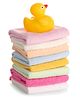 Ben Benny Terry Solid Wash Cloths With Rubber Duck Pack of 8 L 24.5 x B 23.5 cm - Multicolor