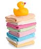 Ben Benny Terry Solid Wash Cloths With Rubber Duck Pack of 8 L 24.5 x B 23.5 cm - Multicolor