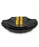 Superware Melamine  Matte Black+Gold Brush ( Set of 3 )