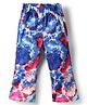 CrayonFlakes Knit Tie Dye Flared Leggings - Blue