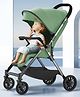 StarAndDaisy Stroller for Baby Foldable Baby Stroller Light Weight with Multi-Level Seat Recline, 5 Point Safety Belt, Pram for Kids- Light Green