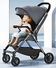 StarAndDaisy Stroller for Baby  Foldable Baby Stroller Light Weight with Multi-Level Seat Recline, 5 Point Safety Belt, Pram for Kids-Grey