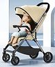StarAndDaisy Stroller for Baby  Foldable Baby Stroller Light Weight with Multi-Level Seat Recline, 5 Point Safety Belt, Pram for Kids- Khaki