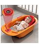 StarAndDaisy Baby Bath Tub Newborn Baby Bath Tub with Temperatures Sensior & Baby Bath Seat, Antislip Baby Bath Tub with Bath Chair, Bronze