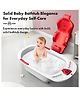 StarAndDaisy Baby Bath Tub Newborn Baby Bath Tub with Temperatures Sensior & Baby Bath Seat, Antislip Baby Bath Tub with Bath Chair, White