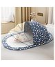 StarAndDaisy Baby Mosquito Net with 360° Widened Skirt Foldable Spacious & Light Honeycomb Mesh for Full Protection, Blue