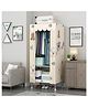 StarAndDaisy Collapsible Wardrobe for Clothes Storage for Multipurpose, Cloth, Shoes, Books Organizer, Off White