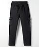 Doreme Terry Knit Full Length Track Pant With Pockets - Black