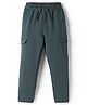Doreme Terry Knit Full Length Track Pant With Pockets - Dark Green