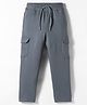 Doreme Terry Knit Full Length Track Pant With Pockets - Light Blue
