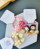 Radhya accessories Set Of 3 Floral & Doll Designed Rubber Bands - Multi Colour