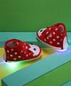 Chiu Baby Animal Designed Velcro Closure Musical LED Shoes - Red