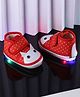 Chiu Stars & Baby Animal Designed Velcro Closure Musical LED Shoes - Red