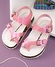 Briskers Solid Buckle Clip Closure Sandals - Pink