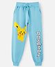 Nap Chief Pure Cotton Knit Pokemon Featuring Pikachu Printed Joggers - Sky Blue