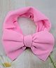 Little Miss Cuttie Bow Applique Detailed Headband - Pink
