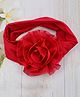 Little Miss Cuttie Floral Applique Detailed Headband - Red