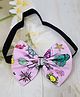 Little Miss Cuttie Sea Life Designed Bow Applique Detailed Headband - Pink