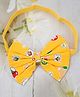 Little Miss Cuttie Houses Designed Bow Applique Detailed Headband - Yellow