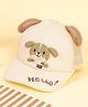 Kicks & Crawl Baby Animal Designed Cap - Beige - Diameter - 14 Cm