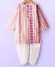 Babyhug Cotton Woven Full Sleeves Cambric Printed Kurta Dhoti Set - Multicolour