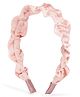 Ribbon candy Ruffle Detailed Pearls Embellished Hair Band - Light Peach