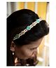 Ribbon candy Pearls & Kundan Embellished Hair Band - Turquoise