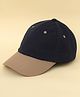 DukieKooky Colour Blocked Baseball Cap - Navy Blue